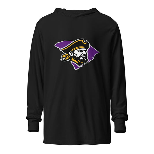 Performance | Hooded Long Sleeve T Shirt | Carolina Pirates