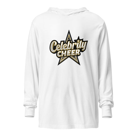 Performance | Hooded Long Sleeve T Shirt | Celebrity Cheer | Celebrity Cheer Logo