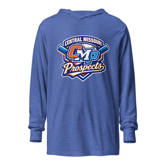 Performance | Hooded Long Sleeve T Shirt | Central Missour Prospects | Classic Logo