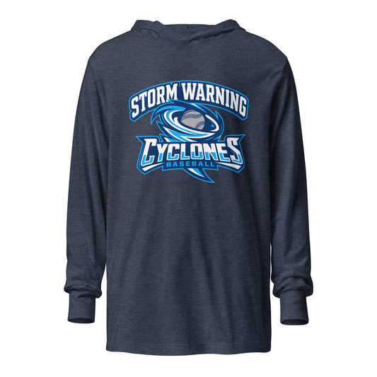Performance | Hooded Long Sleeve T Shirt | Centre County Cyclones | Vanguard Logo