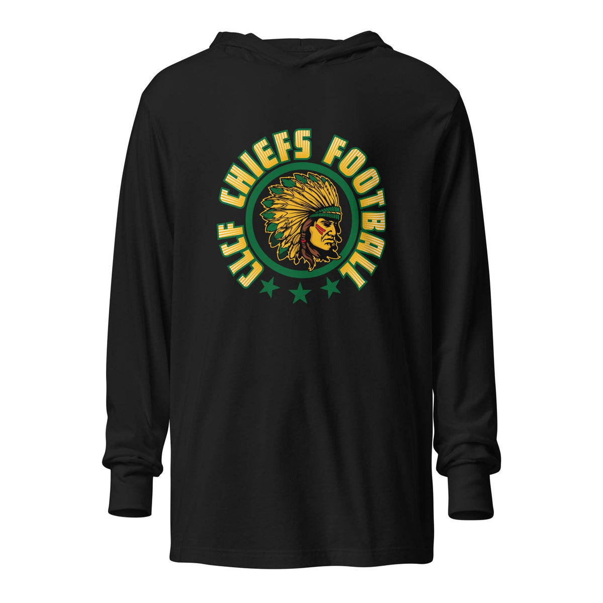 Performance | Hooded Long Sleeve T Shirt | CLCF Chiefs | Emblem Logo