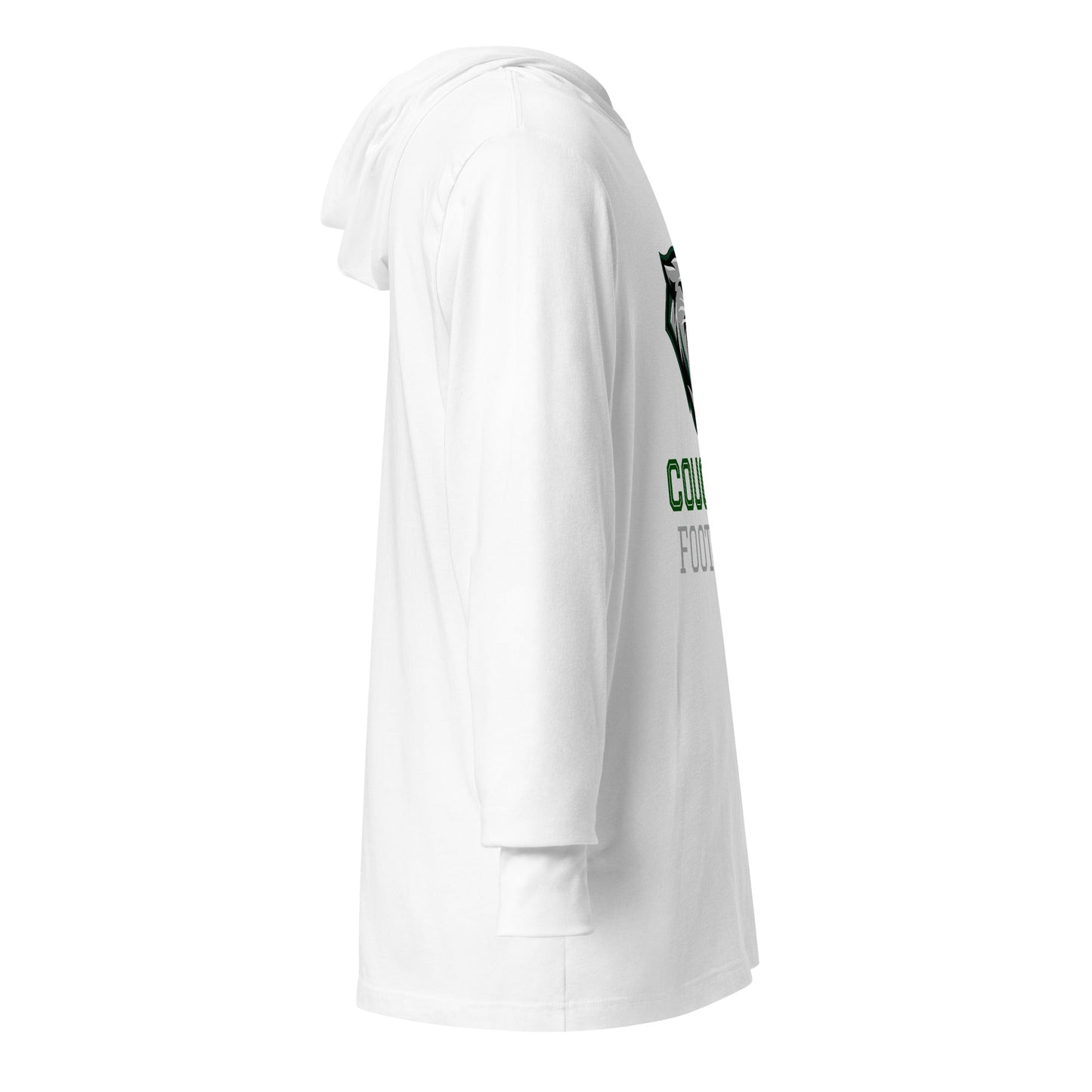 Performance | Hooded Long Sleeve T Shirt | Colts Neck Cougars | Youth Tackle Football (AYF) | Strike Mascot Logo
