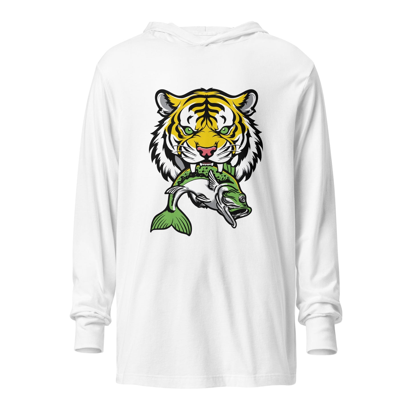 Performance | Hooded Long Sleeve T Shirt | DeKalb Fishing Team | Mascot Logo