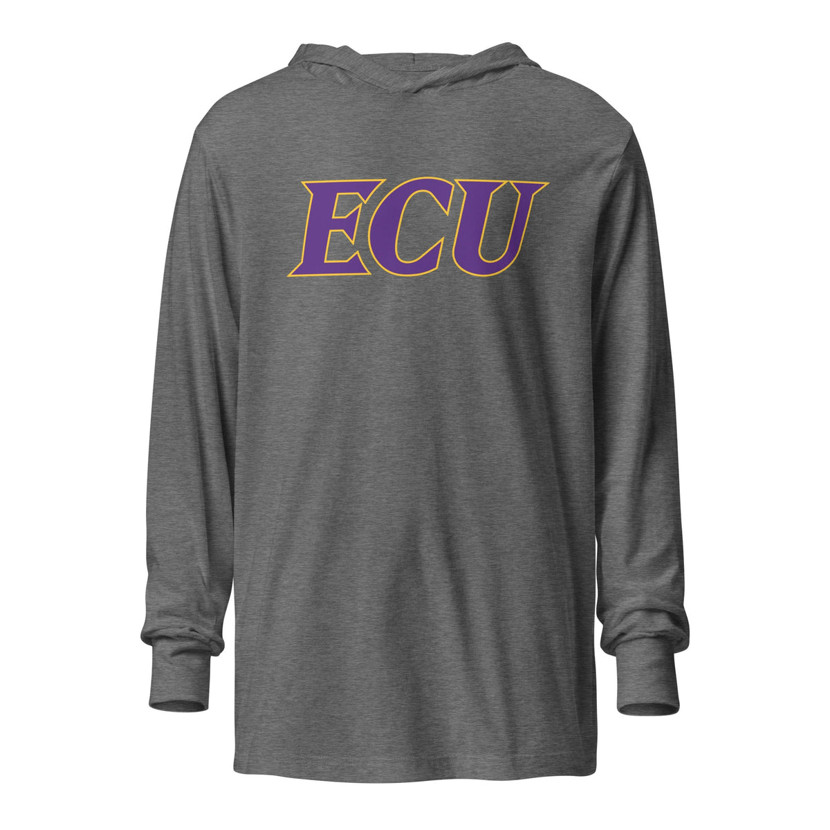Performance | Hooded Long Sleeve T Shirt | ECU Club Womens Lacrosse | Crest Logo