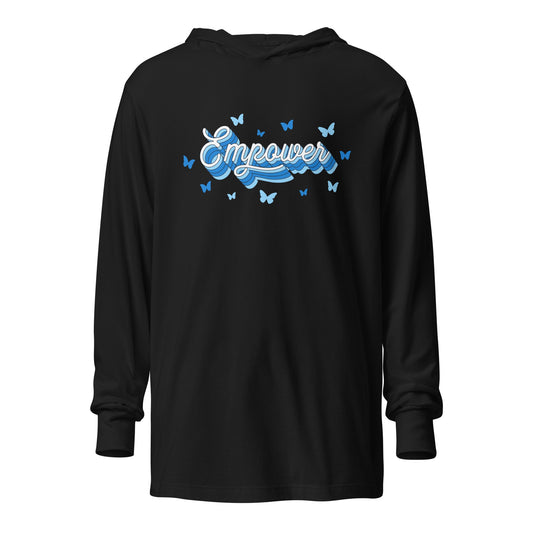 Performance | Hooded Long Sleeve T Shirt | Empower Volleyball Club | Vanguard Logo