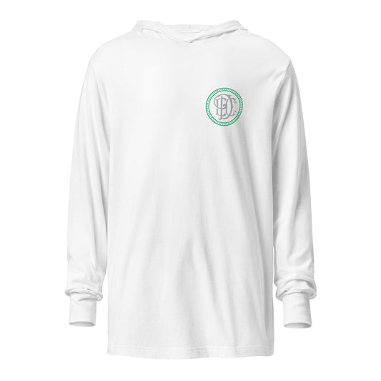 Performance | Hooded Long Sleeve T Shirt | Esprit de Corps Dance Co., LLC | Badge Logo