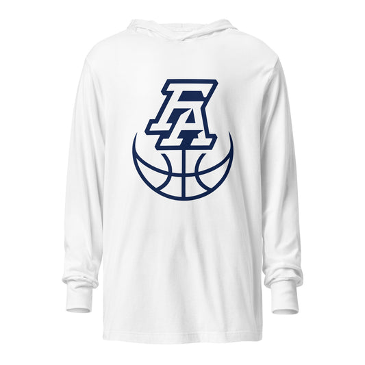 Performance | Hooded Long Sleeve T Shirt | FA Basketball | Crest Logo