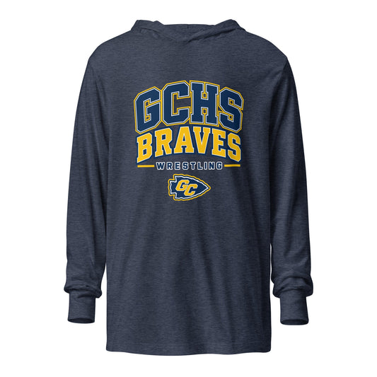 Performance | Hooded Long Sleeve T Shirt | Grant County High School Wrestling | Vanguard Logo
