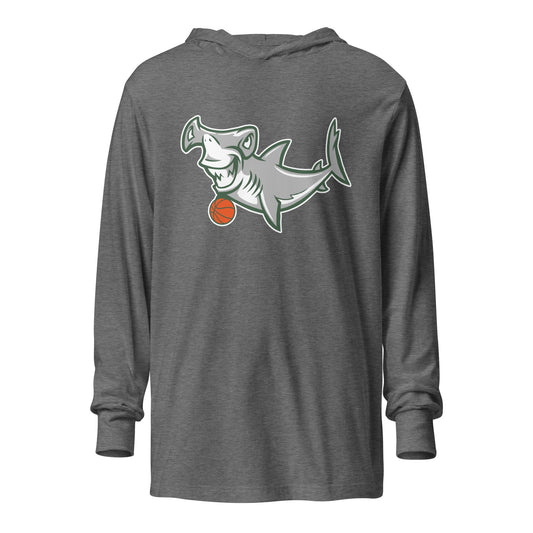 Performance | Hooded Long Sleeve T Shirt | Hammerheads Basketball | Alt Logo