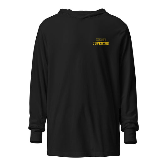 Performance | Hooded Long Sleeve T Shirt | Hemet Juventus | Modern Script Logo