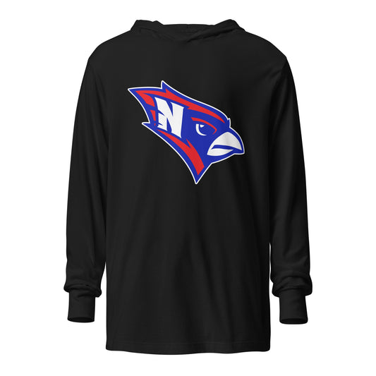 Performance | Hooded Long Sleeve T Shirt | Hunter | Mascot Logo
