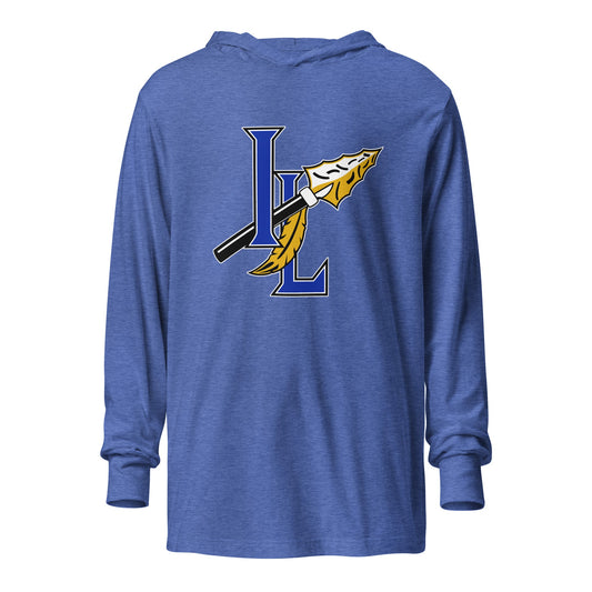 Performance | Hooded Long Sleeve T Shirt | Indian Land Middle School Volleyball | Spear Athletic Logo