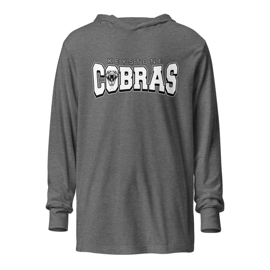 Performance | Hooded Long Sleeve T Shirt | Keystone Cobras | Snake Mark Logo