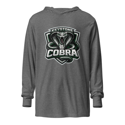 Performance | Hooded Long Sleeve T Shirt | Keystone Cobras | Venom Guard Logo