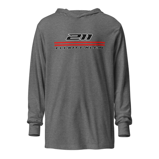 Performance | Hooded Long Sleeve T Shirt | Klein Motorsports | 211 Bars Logo
