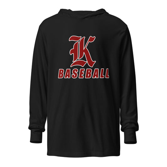 Performance | Hooded Long Sleeve T Shirt | Kofa Baseball Booster Club | Vanguard Logo