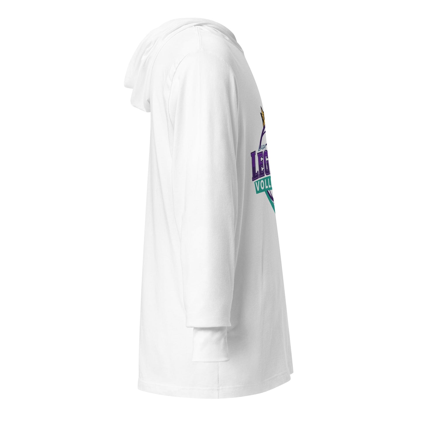 Performance | Hooded Long Sleeve T Shirt | Lady Legends Volleyball | Crown Logo