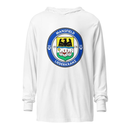 Performance | Hooded Long Sleeve T Shirt | Liederkranz Soccer Club | Badge Logo