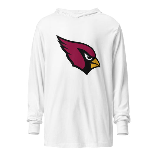 Performance | Hooded Long Sleeve T Shirt | Lowell W Lacrosse | Redwing Mascot Logo