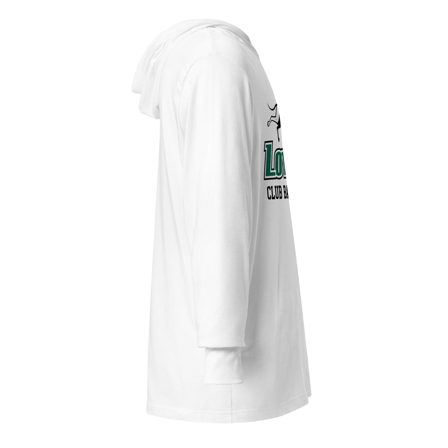 Performance | Hooded Long Sleeve T Shirt | Loyola MD Club Basketball | Alt Logo