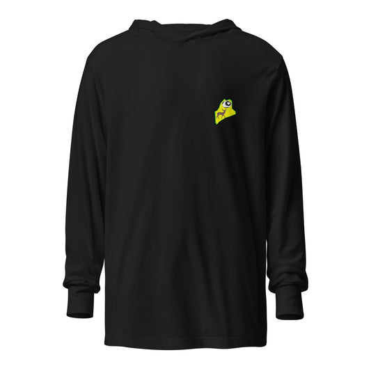 Performance | Hooded Long Sleeve T Shirt | Maine Soccer Development | Pocket Logo