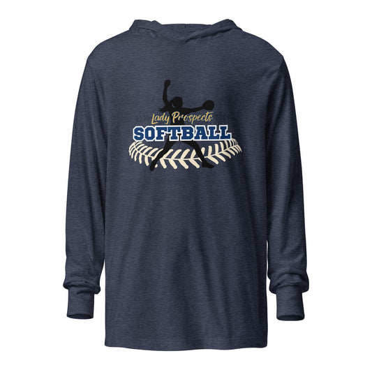 Performance | Hooded Long Sleeve T Shirt | Marucci Prospects | Fastpitch Crest Logo