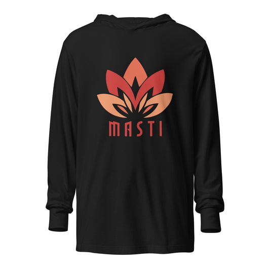 Performance | Hooded Long Sleeve T Shirt | MASTI | Lotus Logo
