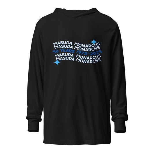 Performance | Hooded Long Sleeve T Shirt | Masuda Middle School | 50 Years Logo