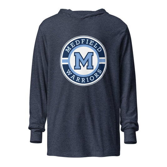 Performance | Hooded Long Sleeve T Shirt | Medfield Softball | Badge Logo