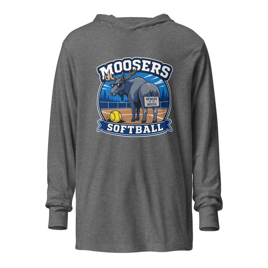 Performance | Hooded Long Sleeve T Shirt | Moosers | Moose Diamond Mark Logo