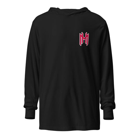 Performance | Hooded Long Sleeve T Shirt | Mountain House Bloodhounds | MH Monogram Logo