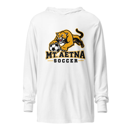 Performance | Hooded Long Sleeve T Shirt | Mt. Aetna Adventist School | Soccer Apex Logo
