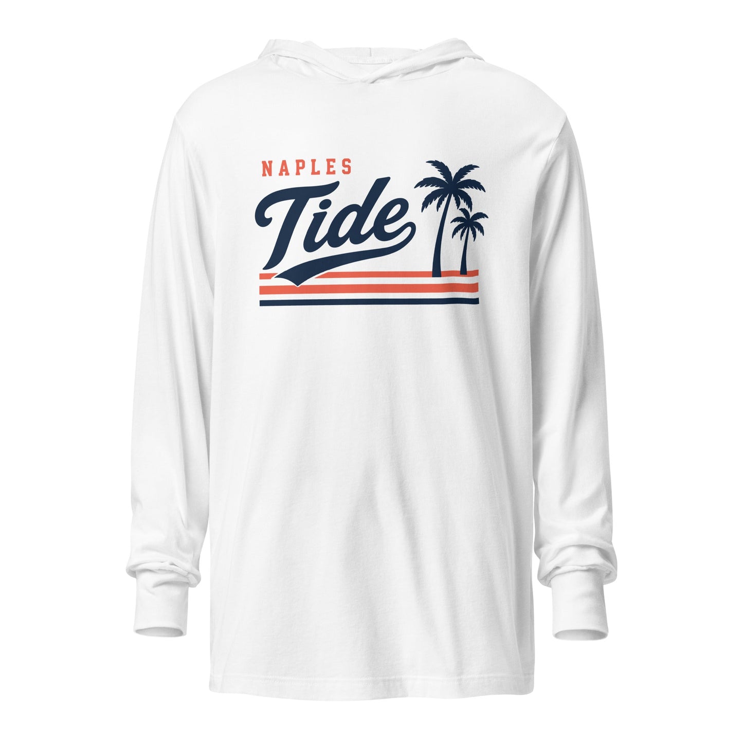 Performance | Hooded Long Sleeve T Shirt | Naples Tide | Crest Logo