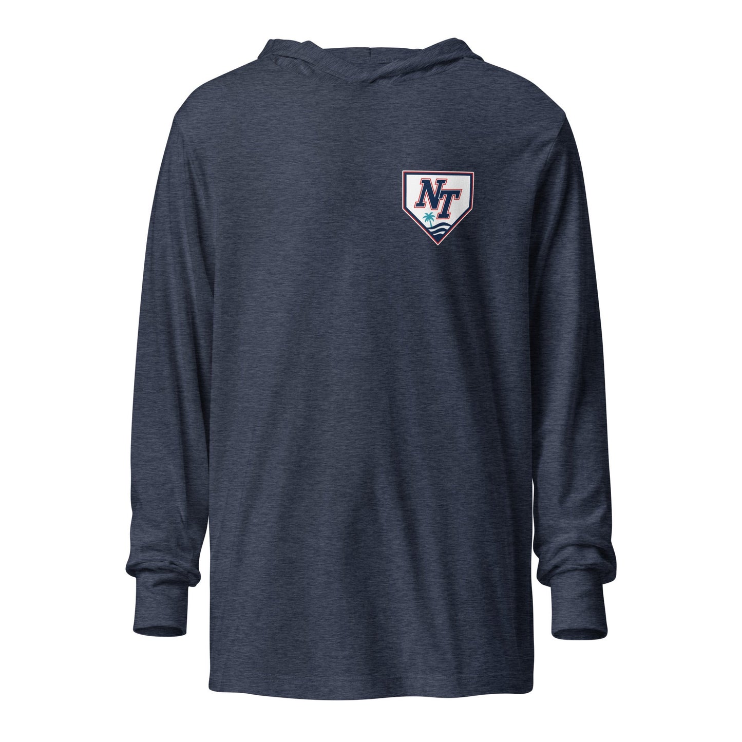 Performance | Hooded Long Sleeve T Shirt | Naples Tide | Shield Logo