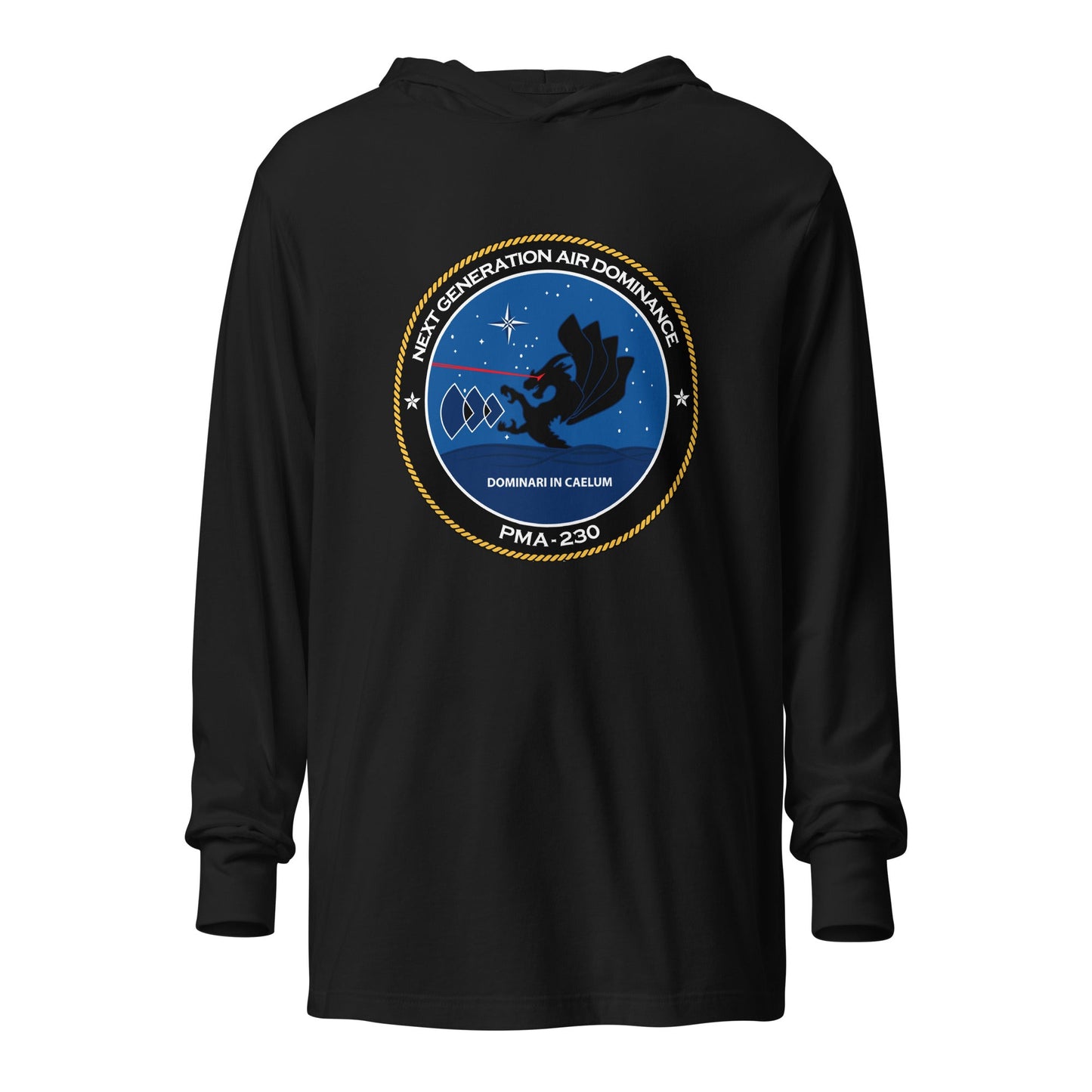 Performance | Hooded Long Sleeve T Shirt | Next Generation Air Dominance | Badge Logo