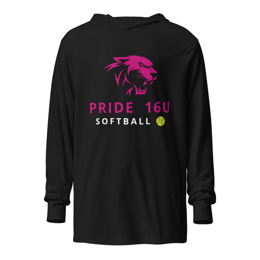Performance | Hooded Long Sleeve T Shirt | NNY Pride Softball | Fastpitch Elite Logo
