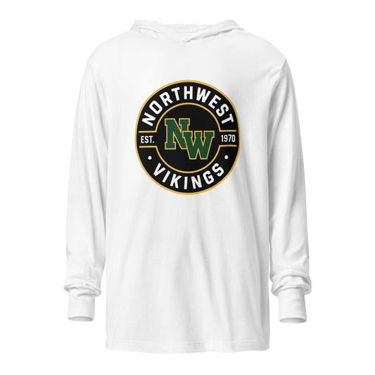 Performance | Hooded Long Sleeve T Shirt | Northwest High School | Badge Logo