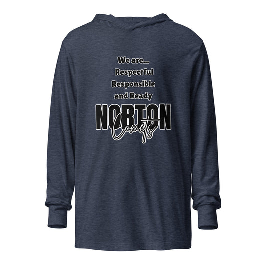 Performance | Hooded Long Sleeve T Shirt | Norton Elementary School | We are... Logo