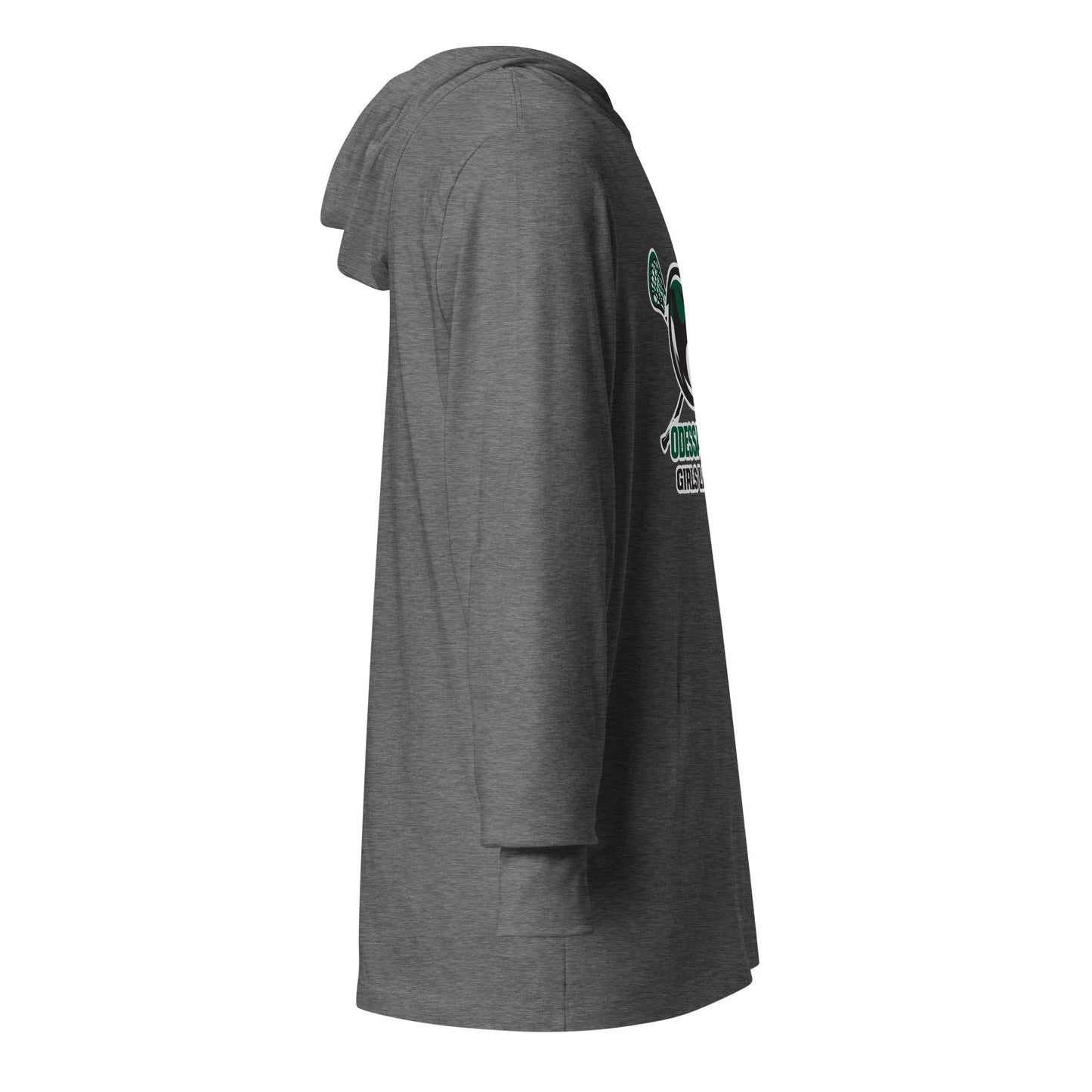 Performance | Hooded Long Sleeve T Shirt | Odessa Girls Lacrosse | Duck Sticks Logo