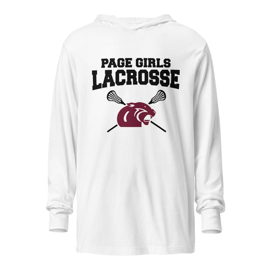 Performance | Hooded Long Sleeve T Shirt | Page Middle Girls Lacrosse