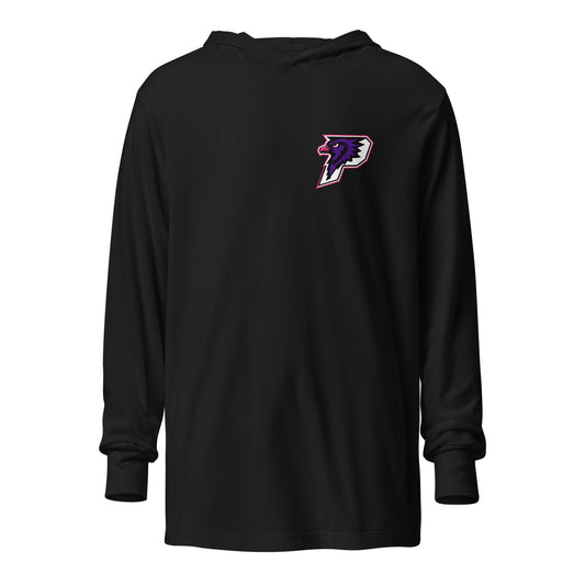 Performance | Hooded Long Sleeve T Shirt | Phoenix Fastpitch | Apex P-Hawks Logo