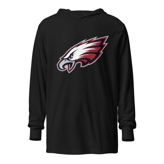 Performance | Hooded Long Sleeve T Shirt | Pisgah Rec League | Eagle Logo