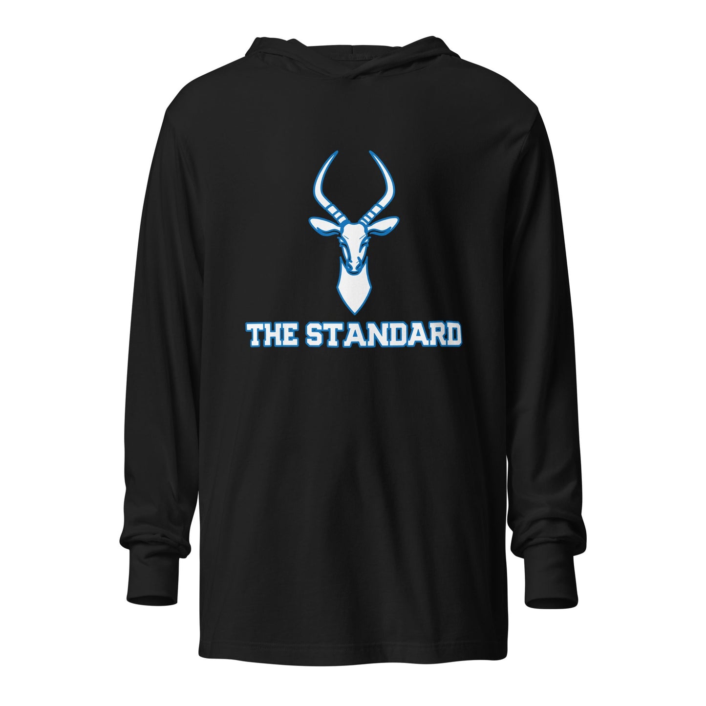 Performance | Hooded Long Sleeve T Shirt | Poudre Football | Standard Mark Logo