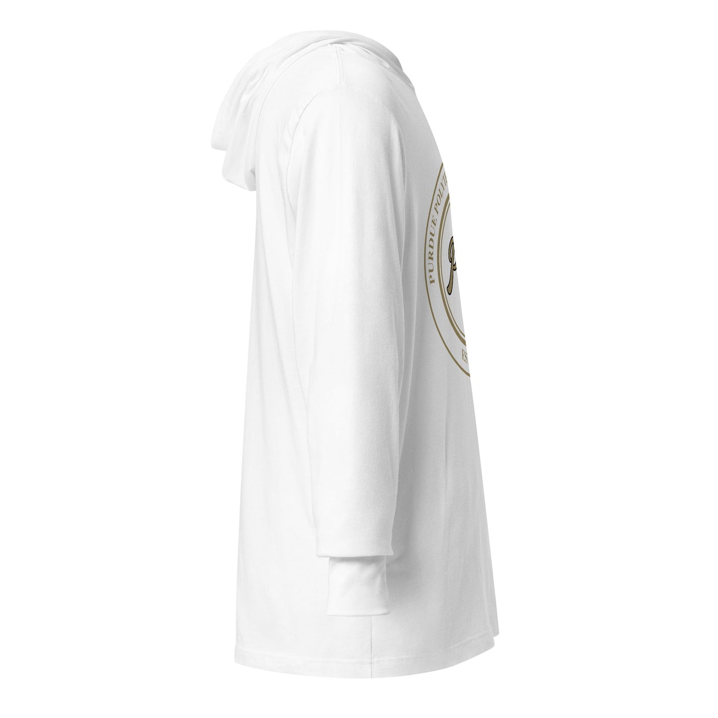 Performance | Hooded Long Sleeve T Shirt | Purdue Polytechnic High School | Poly Seal Logo
