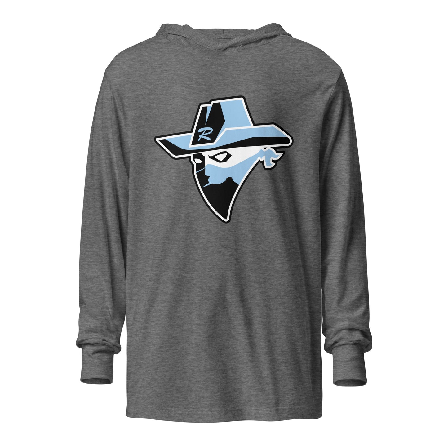 Performance | Hooded Long Sleeve T Shirt | Rebels baseball club | Emblem Logo