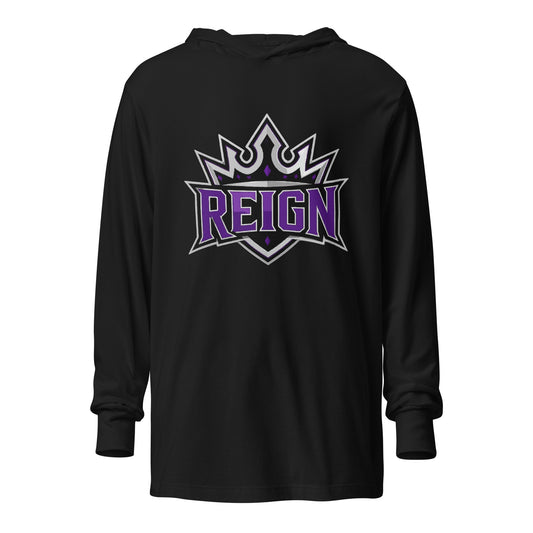 Performance | Hooded Long Sleeve T Shirt | REIGN 10U Softball | Emblem Logo