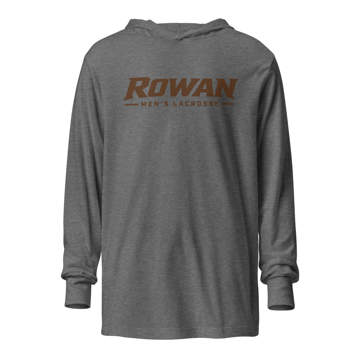 Performance | Hooded Long Sleeve T Shirt | Rowan Men’s Lacrosse | Modern Script Logo