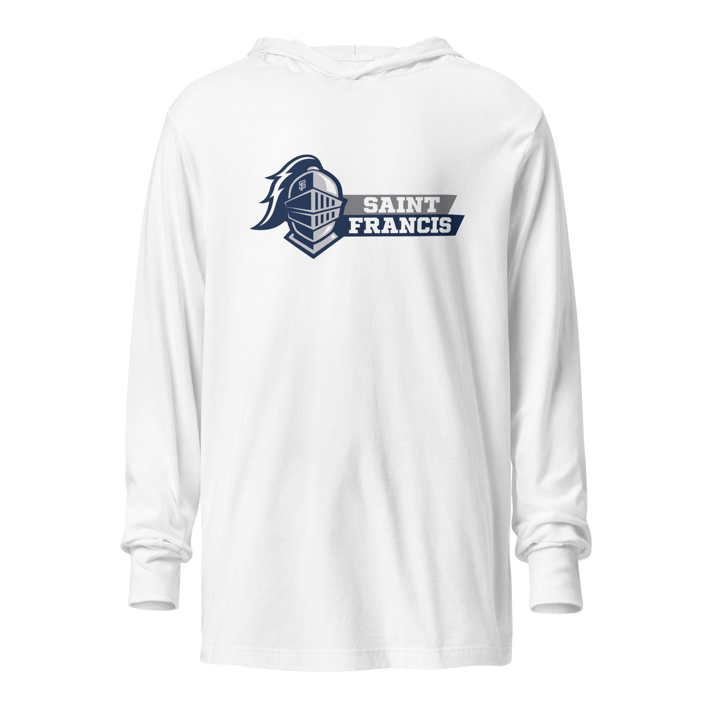 Performance | Hooded Long Sleeve T Shirt | Saint Francis School | Vanguard Logo