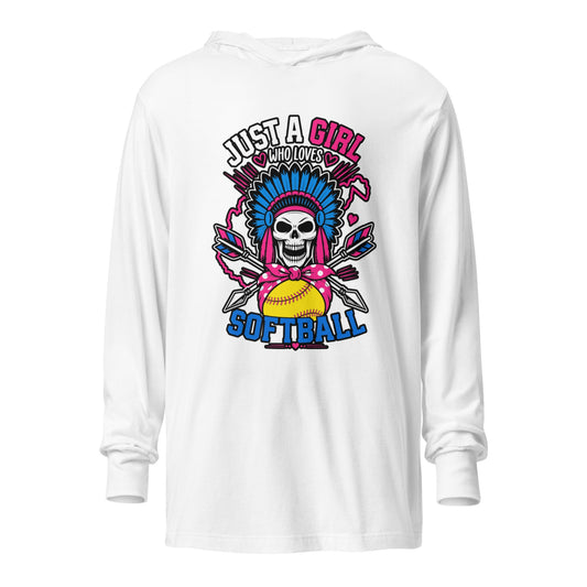 Performance | Hooded Long Sleeve T Shirt | Savage Softball | Athletics Logo