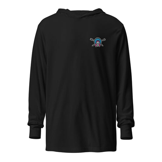 Performance | Hooded Long Sleeve T Shirt | Savage Softball | Chief Skullcrest Logo